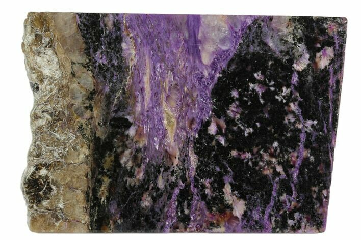 Purple Polished Charoite Slab - Siberia #129082
